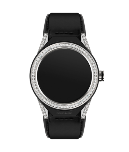 TAG Heuer Carrera Connected Modular 45 Titanium / Diamond Lugs / Diamond / Black Calf